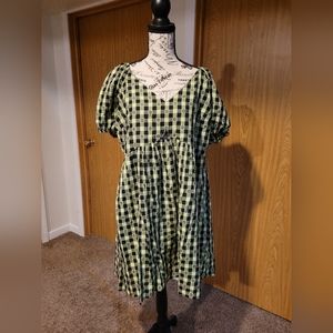 Size 14 Collusion plaid dress